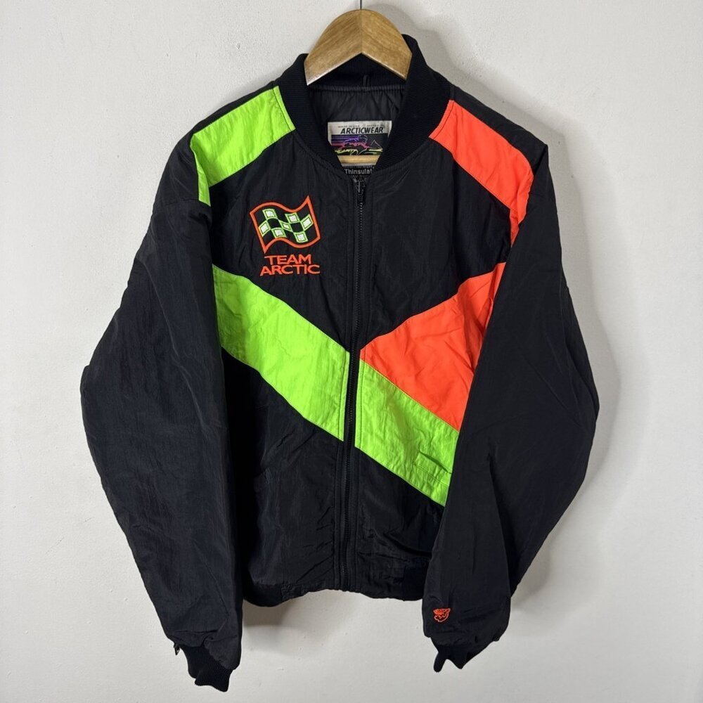 Vintage‎ Arcticwear Team Arctic Bomber Jacket Men’s L Thinsulate Snowmobile 90s